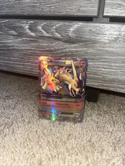 Mega Charizard EX Pokemon Card 220 HP Crimson Dive Holo Rare - Image 1