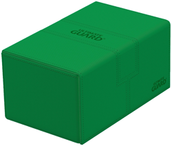 Ultimate Guard Twin Flip n Tray Green 160+ Monocolor Deck Case Card Box Xenoskin - Image 2