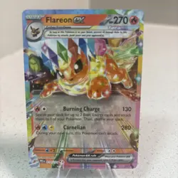 FLAREON EX Pokemon 014/131 - Prismatic Evolutions NM 🔥🔥 - Image 3
