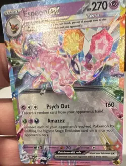 Pokemon TCG Espeon ex 034/131 Sv: Prismatic Evolutions Double Rare Holo EN - Image 1