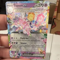 Pokemon TCG Espeon ex 034/131 Sv: Prismatic Evolutions Double Rare Holo EN - Image 2
