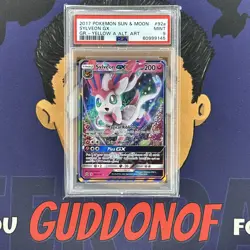 PSA 9 MINT 2020 Pokemon Evolution Tin SYLVEON GX #92A Holo - Image 1