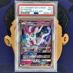 PSA 9 MINT 2020 Pokemon Evolution Tin SYLVEON GX #92A Holo - Image 2