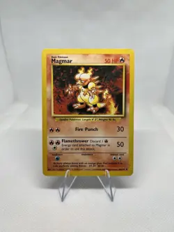 Magmar 36/102 Uncommon Base Set Unlimited Pokemon Lightly Played - Image 1