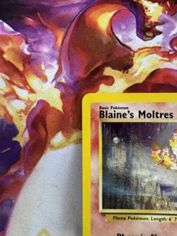 Blaine's Moltres 1/132 Holo R Gym Heroes PokemonWOTC 2000 EN MP - Image 3