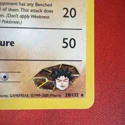 Pokemon Brock's Golem 20/132 - Non-Holo Rare - Gym Heroes LP - Vintage WotC - Image 4