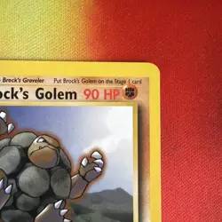Pokemon Brock's Golem 20/132 - Non-Holo Rare - Gym Heroes LP - Vintage WotC - Image 5
