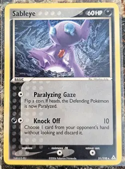 Pokemon 2006 Holon Phantoms Sableye 31 NM - Image 1