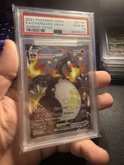 2021 Pokemon SWSH Shining Fates Charizard VMAX Shiny Vault #SV107/SV122 PSA 10 - Image 1