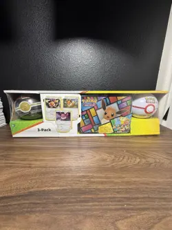 Pokemon Costco Collector 3-Pack: Eevee Treasure Chest Quick & Premier Ball Tins - Image 1