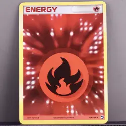Pokemon Fire Energy 104/108 Power Keepers Reverse Holo NM - Image 1