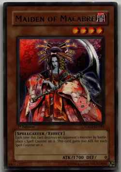 Maiden of Macabre Rare The Duelist Genesis TDGS-EN084 LP-MP - Image 1