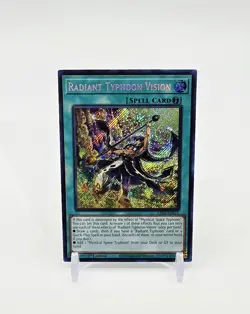Radiant Typhoon Vision Yu-Gi-Oh! Rarity Collection V Secret Rare RA05-EN075 - Image 1