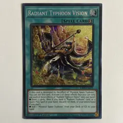 Yugioh Tcg Radiant Typhoon Vision - RA05-EN075 - Secret Rare 1st Edition NM! - Image 1