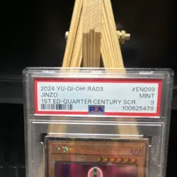 Konami 2024 Yu-Gi-Oh! Jinzo RA03-EN099 1st Ed QCSR Foil PSA 9 - Image 3