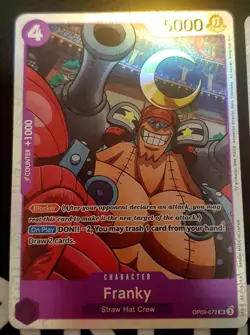 🔥 Franky SR OP09-072 Playset 4x Cards - One Piece Card Game TCG - English NM/M - Image 2