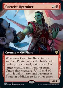 Coercive Recruiter (Extended Art) -Foil Near Mint MTG Commander Legends - Image 1