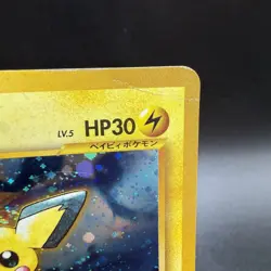 Pichu No. 172 Japanese Pokemon TCG Card Neo Genesis (2000) Holo Rare MP - Image 4