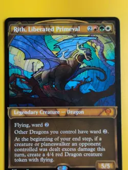 Rith, Liberated Primeval. Mythic Dragon DMU MTG Card. - Image 1
