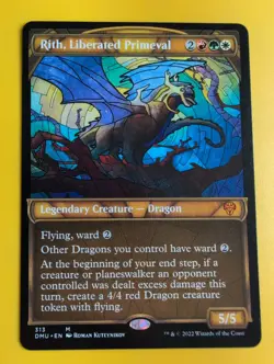 Rith, Liberated Primeval. Mythic Dragon DMU MTG Card. - Image 2