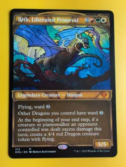 Rith, Liberated Primeval. Mythic Dragon DMU MTG Card. - Image 4