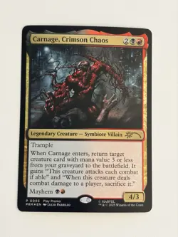 Carnage, crimson chaos - English - Foil - MTG Play promo - Image 1