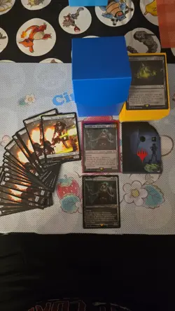 Necron Dynasties MTG/Warhammer 40K Commander Deck W/sleeves, tokens, deckbox! - Image 1