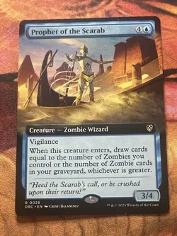 Prophet of the Scarab - Extended Art Commander: Aetherdrift MTG - Image 2