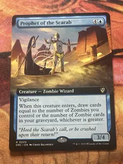 Prophet of the Scarab - Extended Art Commander: Aetherdrift MTG - Image 3