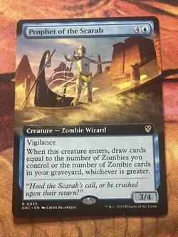 Prophet of the Scarab - Extended Art Commander: Aetherdrift MTG - Image 4