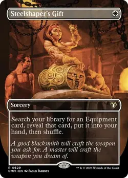 Steelshaper's Gift - Foil Extended Art CM NM MTG - Image 1