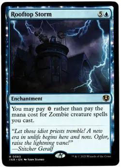 Rooftop Storm #0083 (INR) Innistrad Remastered Rare MTG - Image 1
