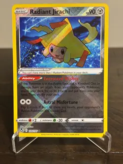 Radiant Jirachi 120/195 Radiant Rare Silver Tempest Pokemon - Image 1