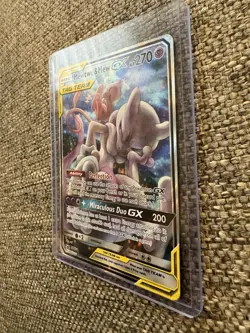 Pokemon TCG Mewtwo & Mew GX SM191 SM Black Star Promo TAG TEAM Holo EN 2019 - Image 3