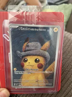 Pokemon x Van Gogh: Pikachu with Grey Felt Hat - 085 Promo Card - Sealed - Image 1