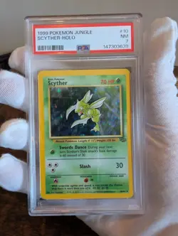 1999 Pokemon Jungle Scyther PSA 7 #10 - Image 1