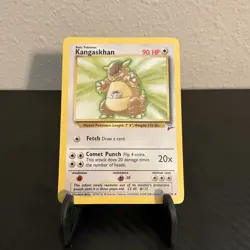 Pokemon KANGASKHAN Card 26/130 Rare Base Set 2 English Regular Unlimited NM/MT - Image 1
