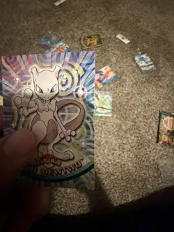 Pokemon Topps Series 3 Mewtwo #151 + Charizard Pack Wrapper (Empty) - Image 5