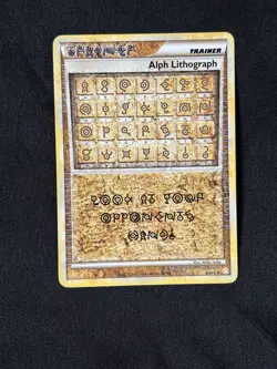 Pokemon TCG HGSS Alph Lithograph (ONE) - Image 1