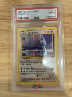 Dragonair #18 Base Set 1999 Pokemon Game PSA 8 🐉 - Image 1