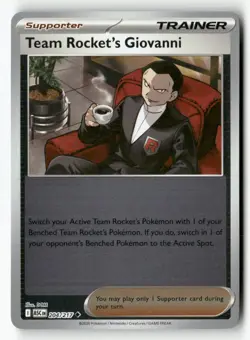 Team Rocket's Giovanni 204/217 Uncommon Ascended Heroes Pokemon Reverse Holo NM - Image 1