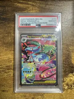 Pokemon 2025 Mega Venusaur ex 177/132 SIR Mega Evolution GEM MINT PSA 10 - Image 1