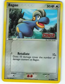 Bagon - Reverse Holo - 43/108 Power Keepers - Pokemon TCG - 2007 - Image 1