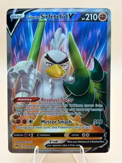 Galarian Sirfetch'd V 174/185 Ultra Rare Vivid Voltage Pokemon Near Mint - Image 1