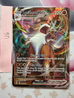 Pokemon TCG Lycanroc VMAX 92/203 Ultra Rare Holo NM - Image 1