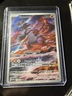 Pokemon Groudon 199/182 SV04 Paradox Rift Illustration Rare Holo 130HP - Image 1