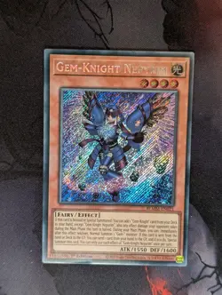YUGIOH BLMM-EN021 Gem-Knight Nepyrim Secret Rare 1st Edition VLP - Image 1