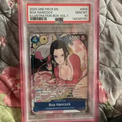 PSA 10 2025 ONE PIECE EN #004 Boa Hancock ILLUSTRATION Box Vol 1 - Image 1