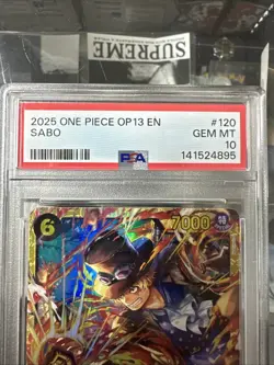2025 One Piece Op13 En Sabo Sec Carrying On His Will PSA 10 Gem Mint - Image 2