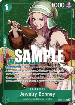 2023 One Piece Tournament Pack Vol.3 Jewelry Bonney ST02-007 Winner Promo NM-M - Image 1